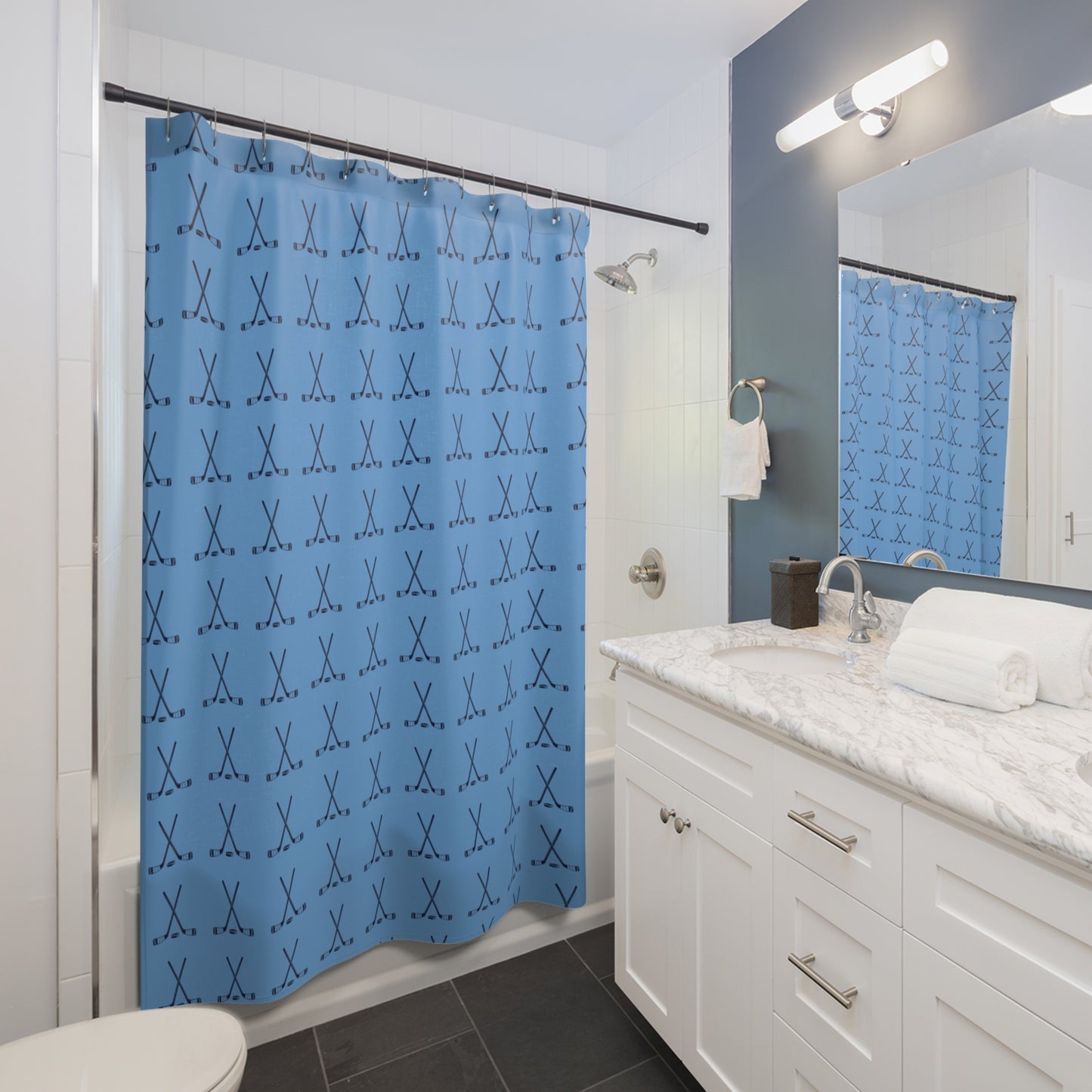 Hockey USA Shower Curtains