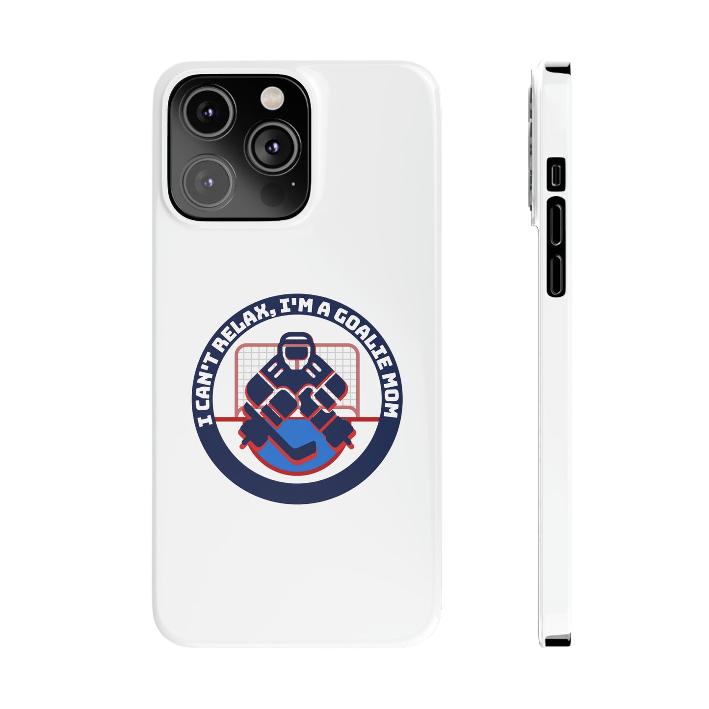 Goalie Mom Phone Case - White