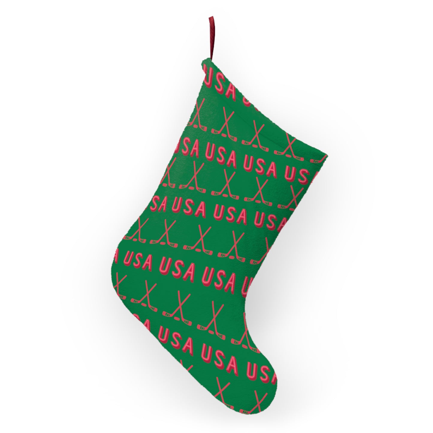 Hockey USA Christmas Stocking