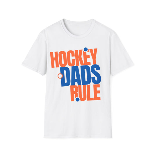 Hockey Dads Rule Softstyle T-Shirt - Red