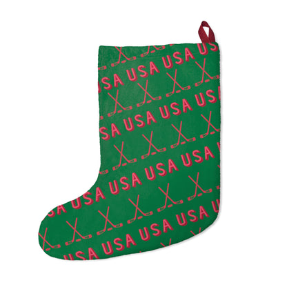 Hockey USA Christmas Stocking