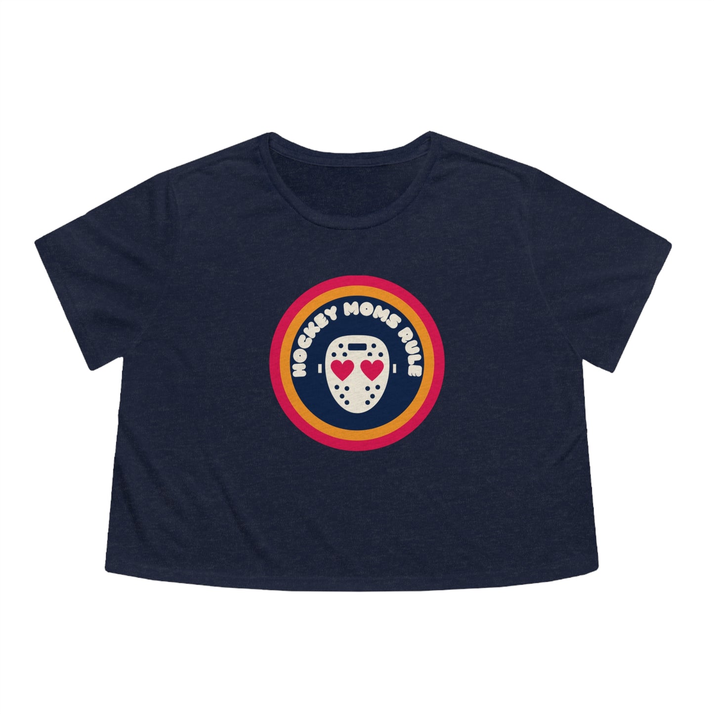 Hockey Moms Rule Women's Crop T-Shirt