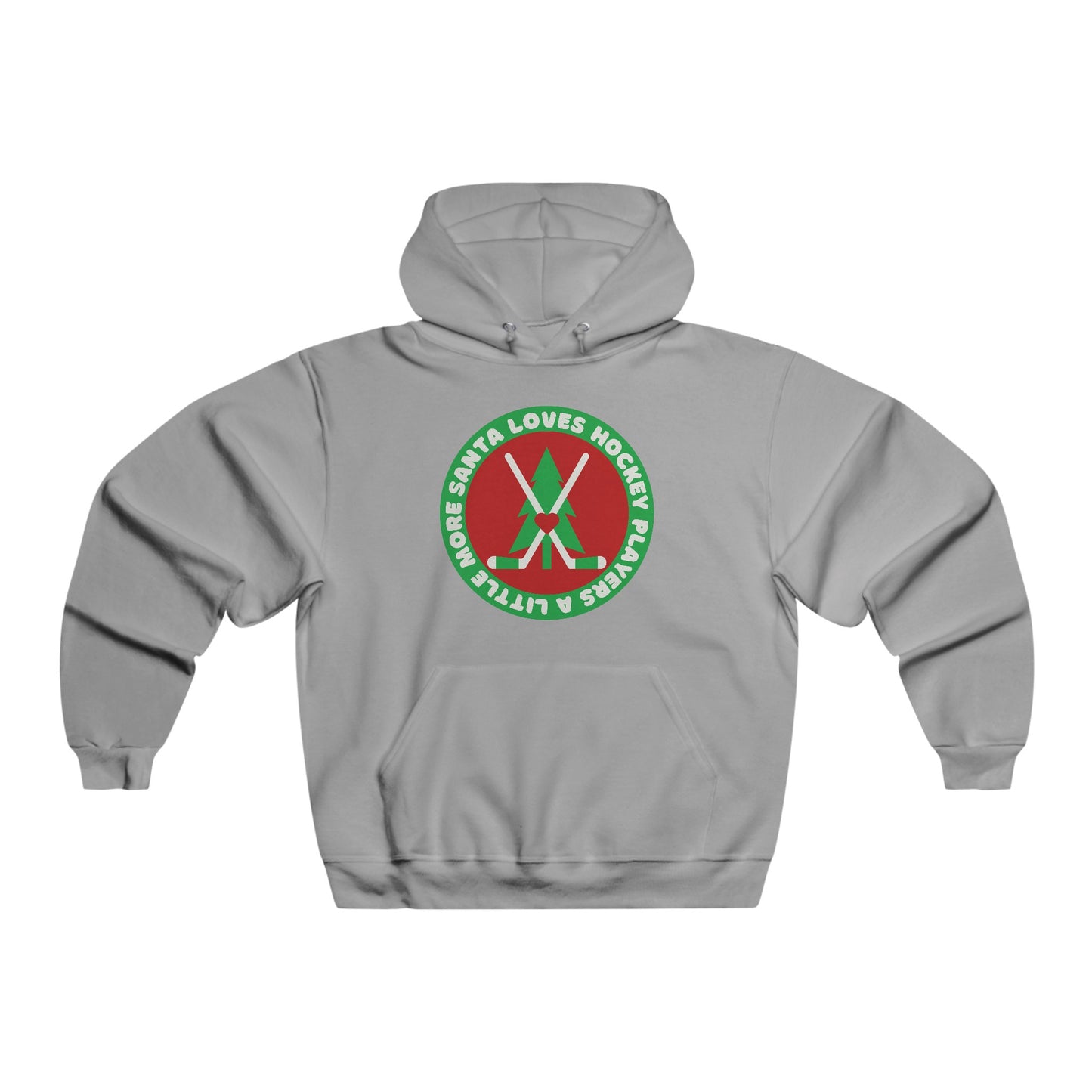 Santa Loves Hockey Players Hoodie