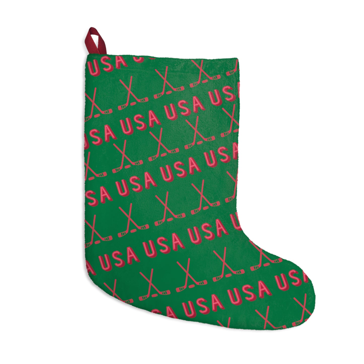 Hockey USA Christmas Stocking